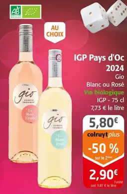 Colruyt Gio IGP Pays d'Oc 2024 offre