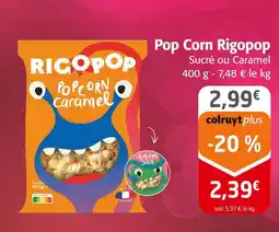 Colruyt RIGOPOP Pop Corn offre