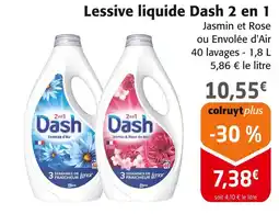 Colruyt Dash Lessive liquide 2 en 1 offre