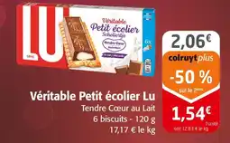Colruyt LU Véritable Petit écolier Tendre Cœur au Lait offre