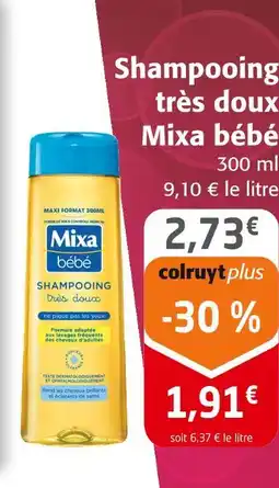 Colruyt Mixa bébé Shampooing très doux offre