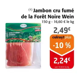Colruyt Wein Jambon cru fumé de la Forêt Noire offre