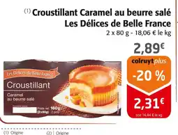 Colruyt LES DELICES DE BELLE FRANCE Croustillant Caramel au beurre salé offre