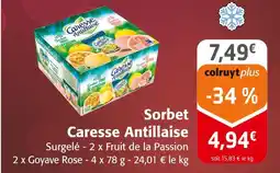 Colruyt CARESSE ANTILLAISE Sorbet offre