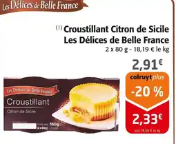 Colruyt Les Délices de Belle France Croustillant Citron de Sicile offre