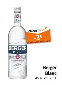 Colruyt Berger Blanc offre