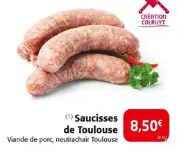 Colruyt Saucisses de Toulouse offre