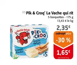 Colruyt LA VACHE QUI RIT Pik & Croq offre