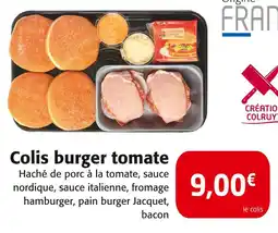 Colruyt Jacquet Colis burger tomate offre