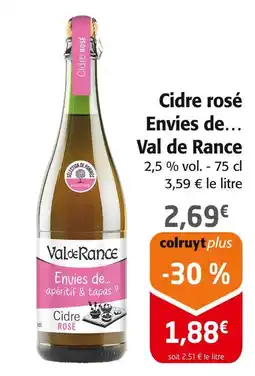 Colruyt Val de Rance Cidre rosé Envies de offre