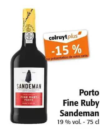 Colruyt Sandeman Porto Fine Ruby offre