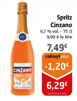 Colruyt Cinzano Spritz offre