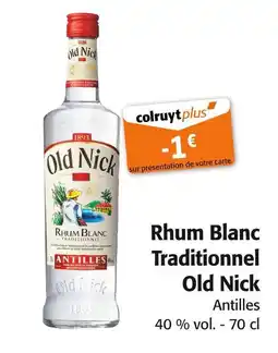 Colruyt Old Nick Rhum Blanc Traditionnel offre