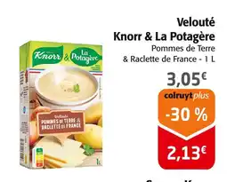 Colruyt Knorr & La Potagère Velouté offre