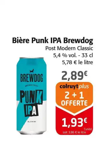 Colruyt BREWDOG Bière punk ipa offre