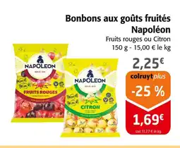 Colruyt NAPOLÉON Bonbons aux goûts fruités offre