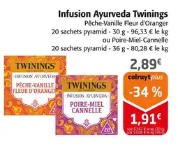 Colruyt TWININGS Infusion Ayurveda offre