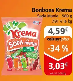 Colruyt KREMA Bonbons Soda Mania offre