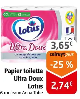 Colruyt LOTUS Papier toilette ultra doux offre