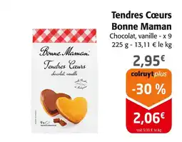 Colruyt BONNE MAMAN Tendres Cœurs offre
