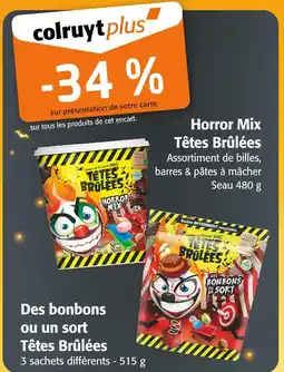 Colruyt Têtes Brûlées Horror Mix offre