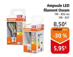 Colruyt OSRAM Ampoule led filament offre