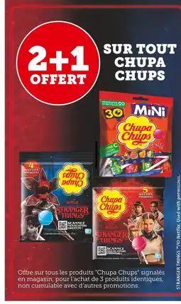 Super U Chupa Chups 2+1 offert sur tout Chupa Chups offre