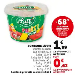 Super U LUTTI Bonbons offre