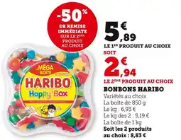 Super U HARIBO Happy Box Bonbons offre
