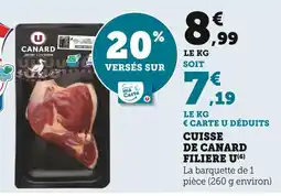 Super U U Cuisse de Canard Filière offre
