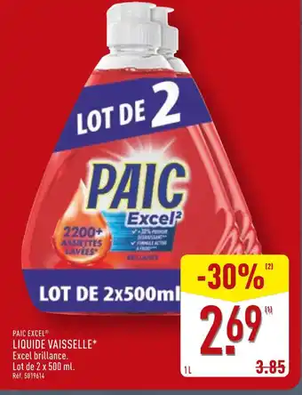 ALDI PAIC Liquide Vaisselle offre