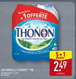 ALDI Thonon Eau Minérale offre