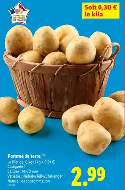 Lidl Pomme de terre offre