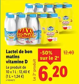 Lidl Lactel de bon matins vitamine d offre