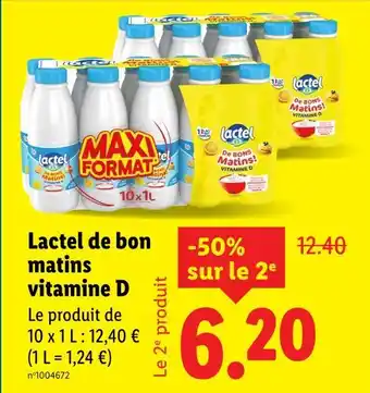 Lactel de bon matins vitamine d