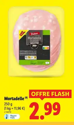 Lidl DULANO Mortadelle offre