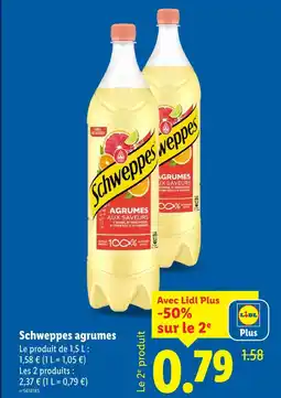 Lidl Schweppes agrumes offre