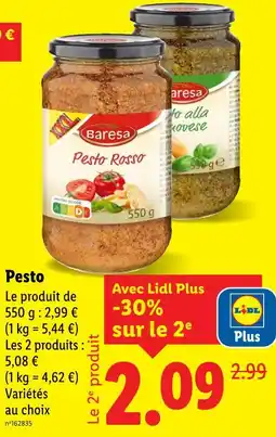 Lidl BARESA Pesto offre