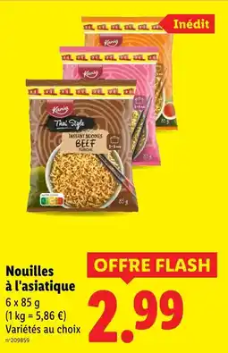 Lidl Kania Nouilles à l'asiatique - Instant Noodles Beef Flavor offre