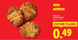 Lidl Petit pain saveur cannelle offre