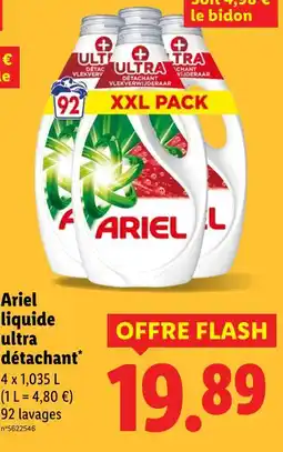 Lidl ARIEL Liquide ultra détachant offre