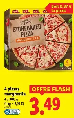 Lidl Stonebaked Pizza Margherita offre