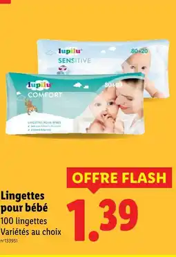 Lidl LUPILU Lingettes pour bébé offre