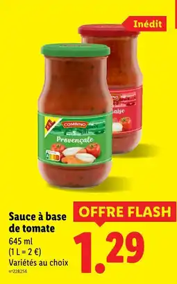 Lidl COMBINO Sauce à base de tomate offre