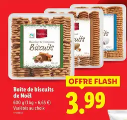 Lidl FAVORINA Boîte de biscuits de Noël offre