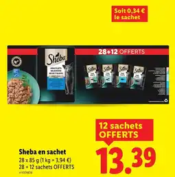 Lidl Sheba en sachet offre