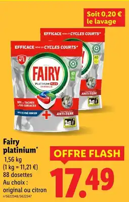Lidl FAIRY Platinum offre