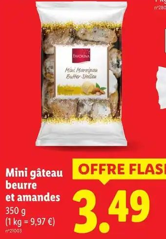 Lidl FAVORINA Mini gâteau beurre et amandes offre