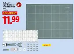 Lidl CRELANDO Tapis de découpe avec accessoires offre