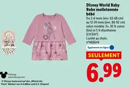 Lidl Robe molletonnée bébé offre